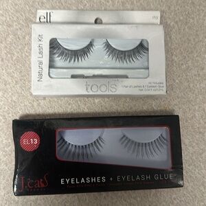 Eyelashes + eyelash glue